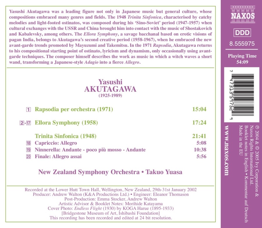 AKUTAGAWA: Ellora Symphony; Trinita Sinfonica; Rhapsody - slide-1
