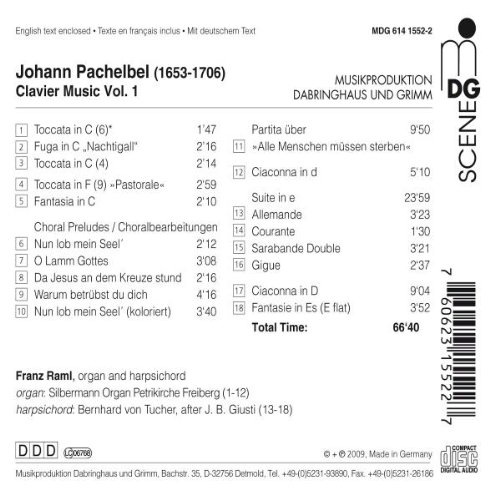 Pachelbel: Clavier Music Vol. 1 - slide-1