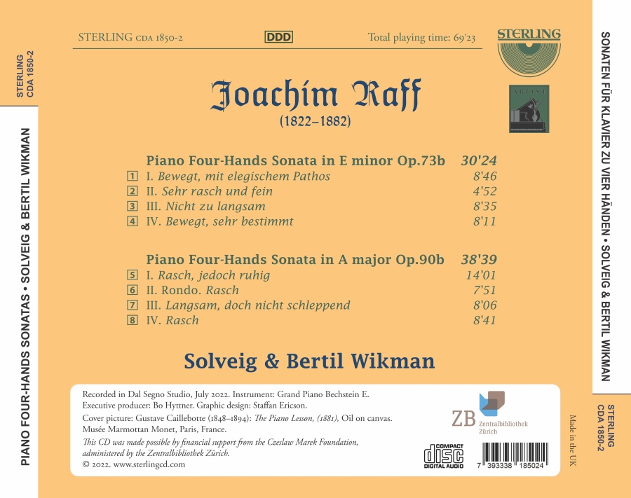 Raff: Piano Four-Hands Sonatas - slide-1