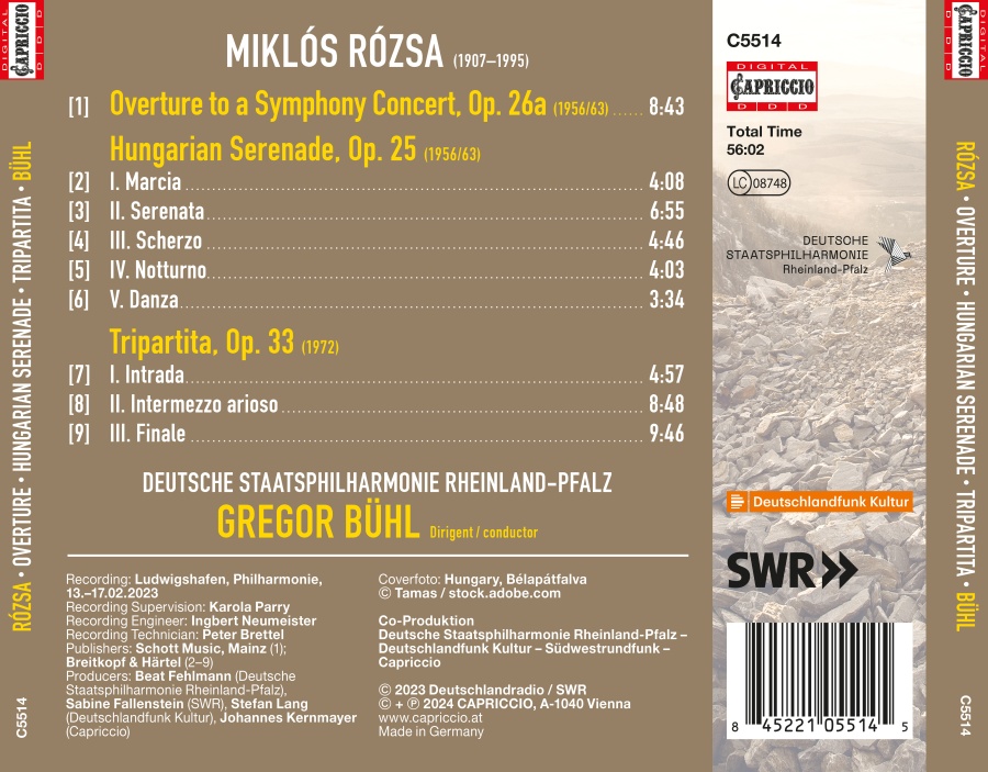 Rozsa: Orchestral Works - slide-1