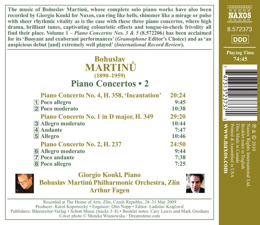 Martinu: Piano Concertos 2 - Nos. 1, 2 & 4 - slide-1