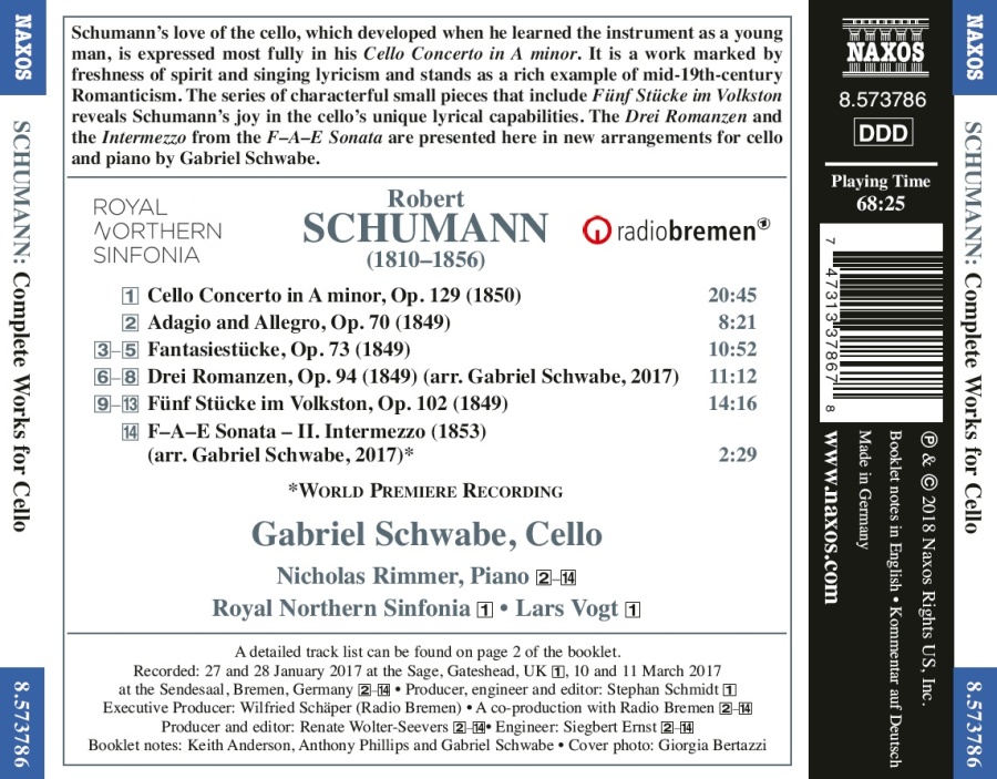 Schumann: Cello Concerto; Works for Cello and Piano - slide-1