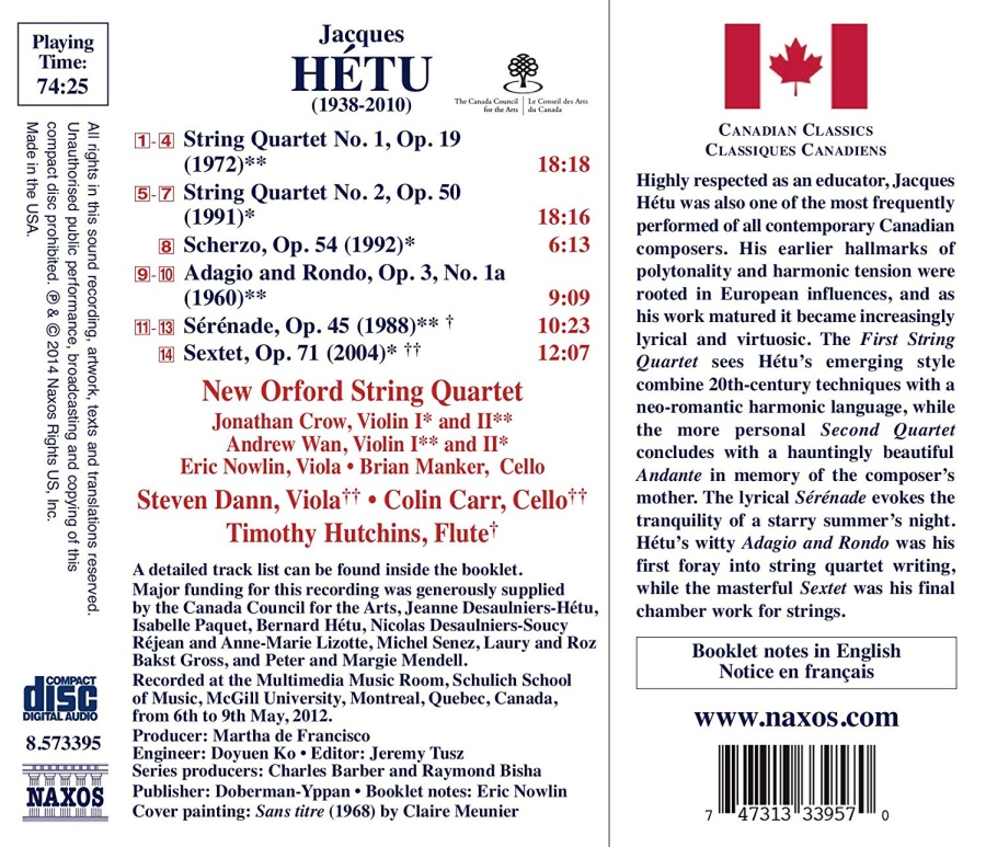 Hétu: Complete Chamber Works for Strings - slide-1