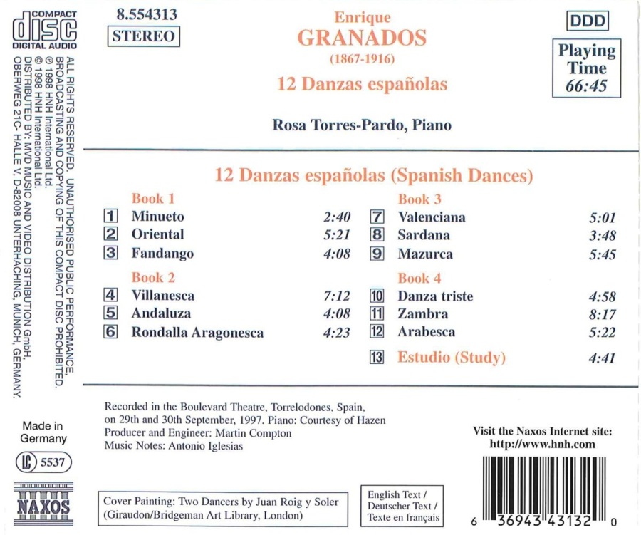 GRANADOS: 12 Spanish Dances - slide-1