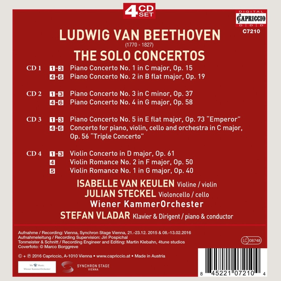 Beethoven: Piano Concertos; Violin Concerto; Triple Concerto; Violin Romances - slide-1