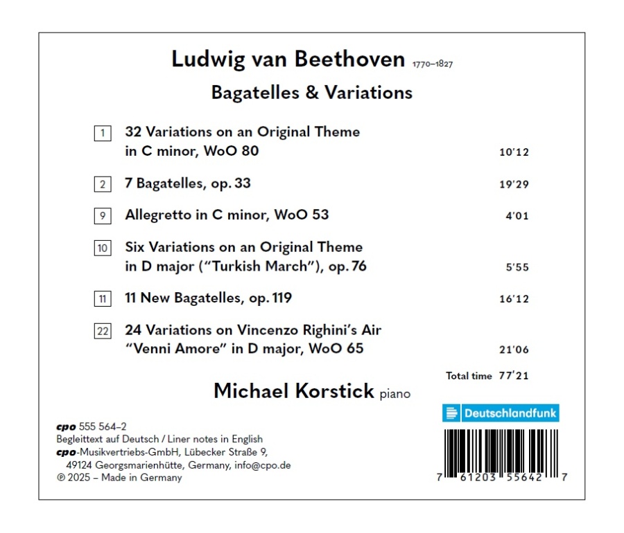 Beethoven: Bagatelles & Variations - slide-1