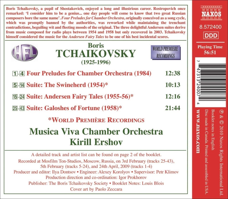 TCHAIKOVSKY B: Andersen Fairy Tales - slide-1