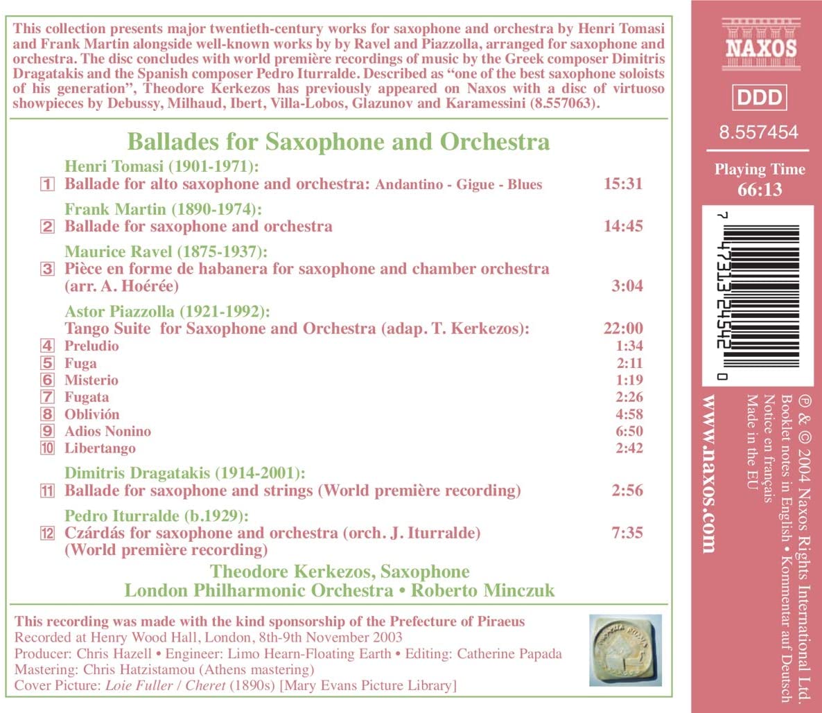 BALLADES FOR SAXOPHONE AND ORCHESTRA - slide-1