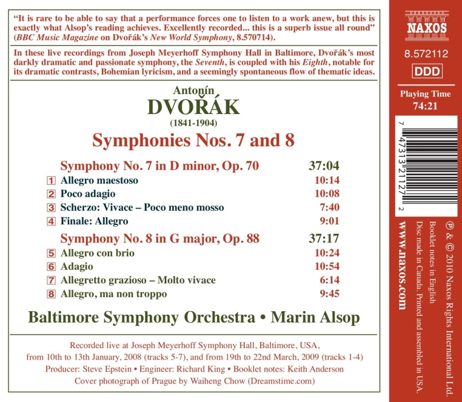 Dvorak: Symphonies Nos. 7 & 8 - slide-1