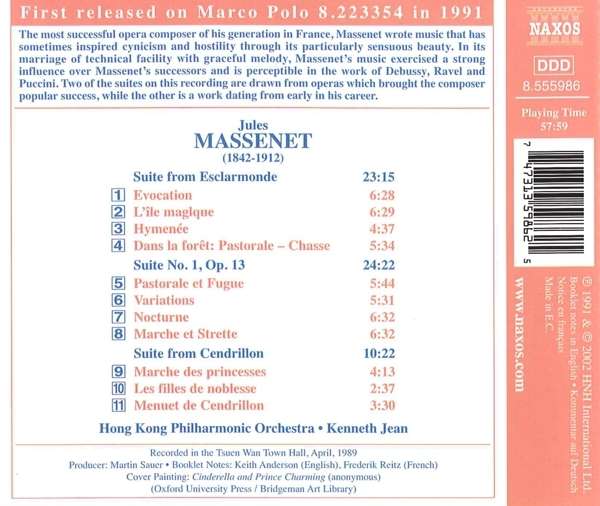 MASSENET: Esclarmonde and Cendrillon Suites - slide-1