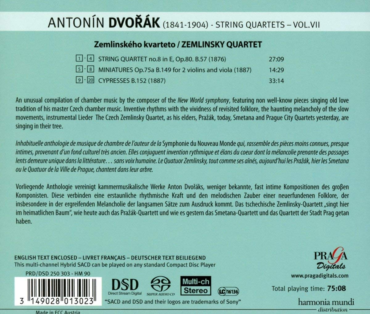 Dvorak: String Quartet no. 8 - slide-1