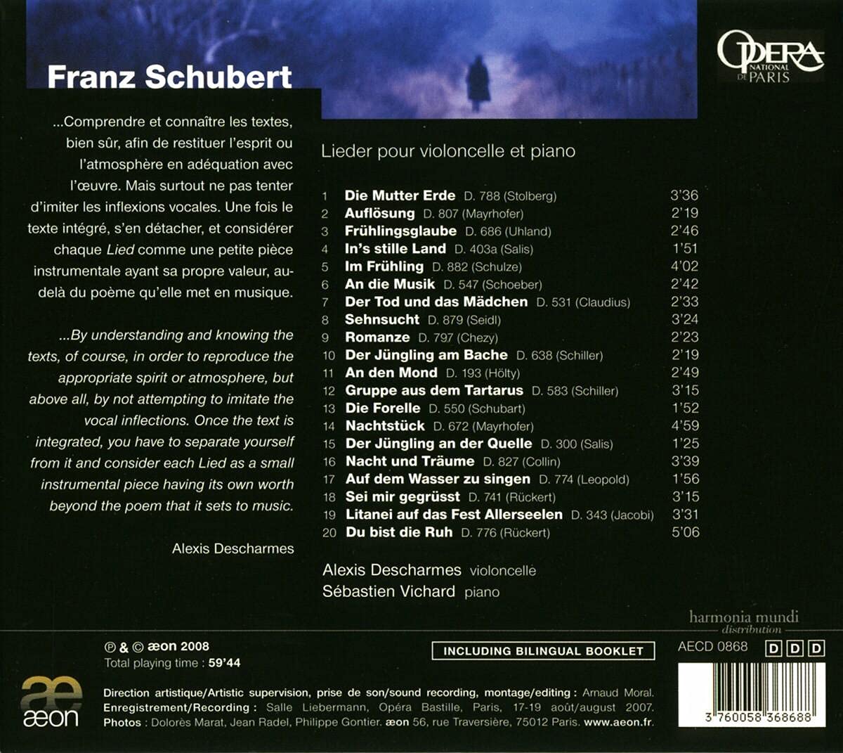 Schubert: Lieder pour violoncelle et piano - slide-1