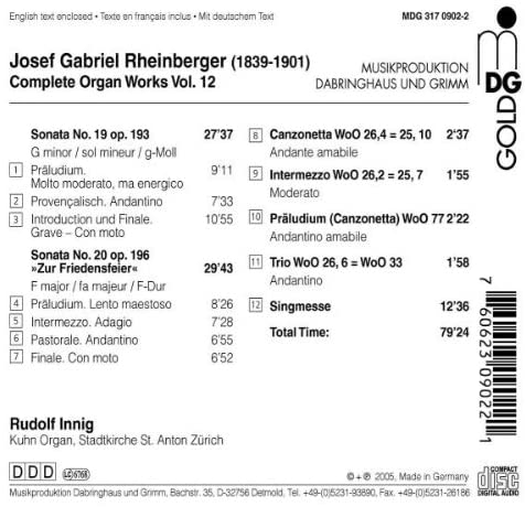 Rheinberger: Complete Organ Works Vol. 1 - slide-1