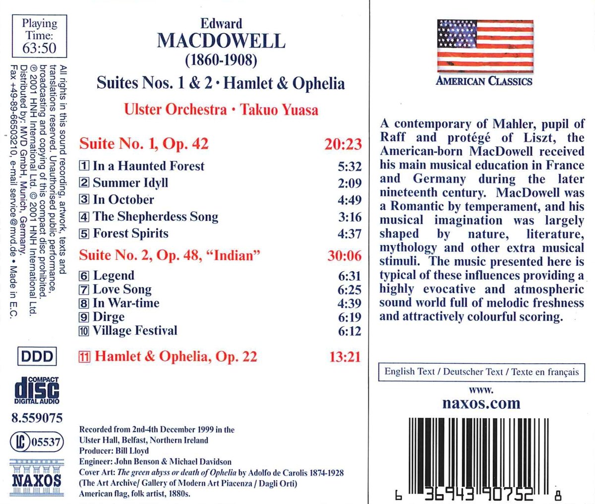 MACDOWELL: Orchestral Suites - slide-1
