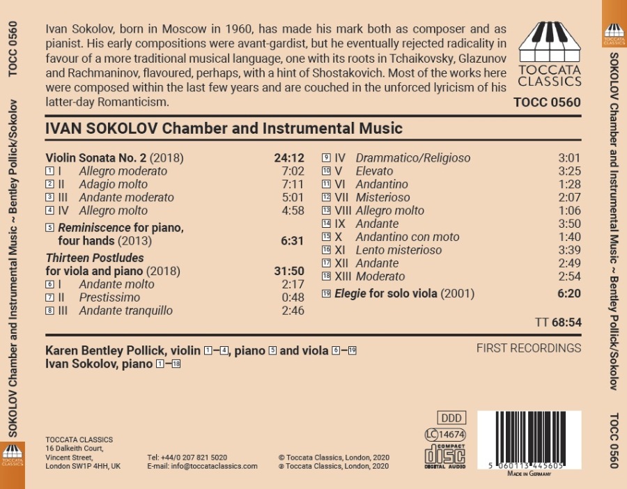 Sokolov: Chamber and Instrumental Music - slide-1