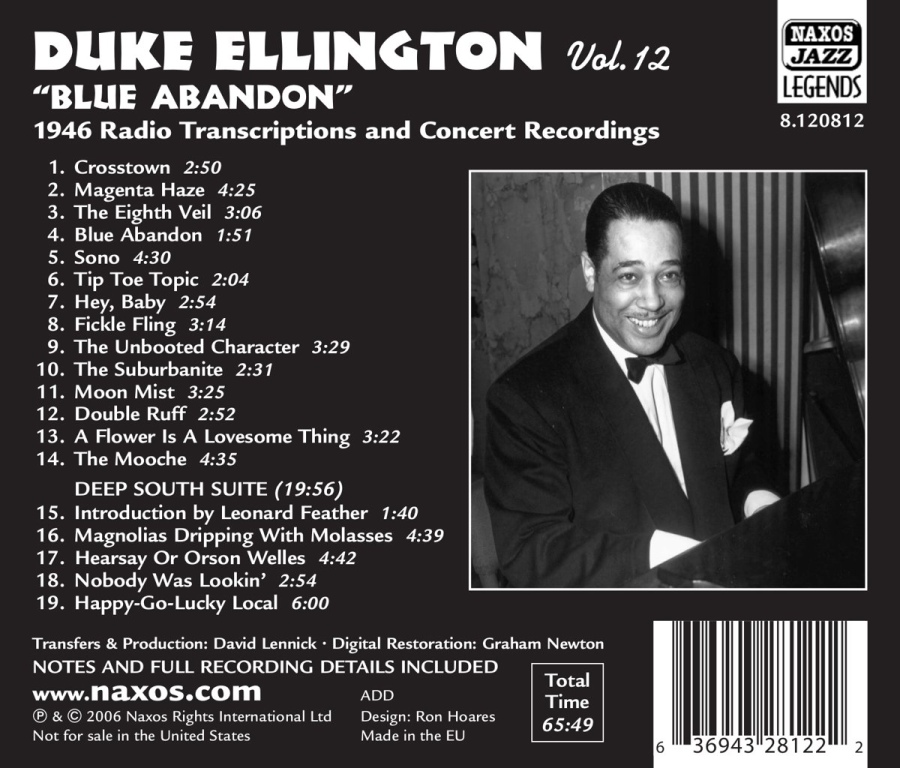 ELLINGTON Duke - Vol. 12 Blue Abandon - slide-1