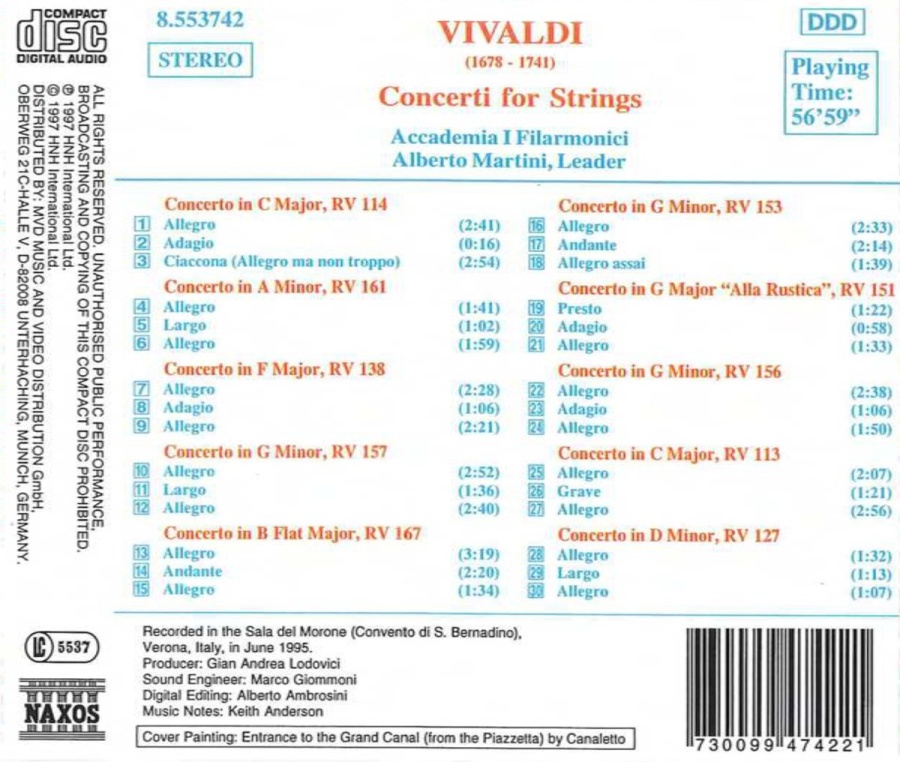 VIVALDI: Concerti for Strings - slide-1
