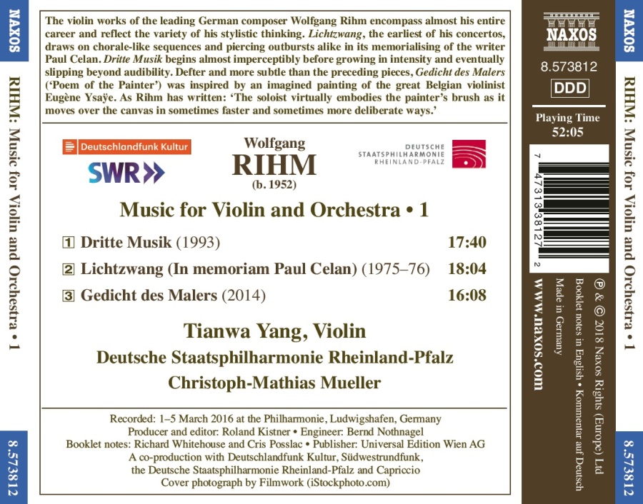 Rihm: Music for Violin and Orchestra - slide-1