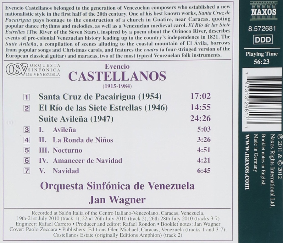 Castellanos: Santa Cruz de Pacairigua, El Río de las Siete Estrellas, Suite Avileña - slide-1