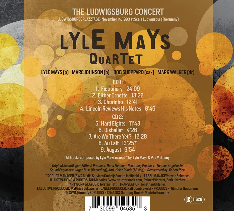 Lyle Mays Quartet - The Ludwigsburg Concert 1993 - slide-1