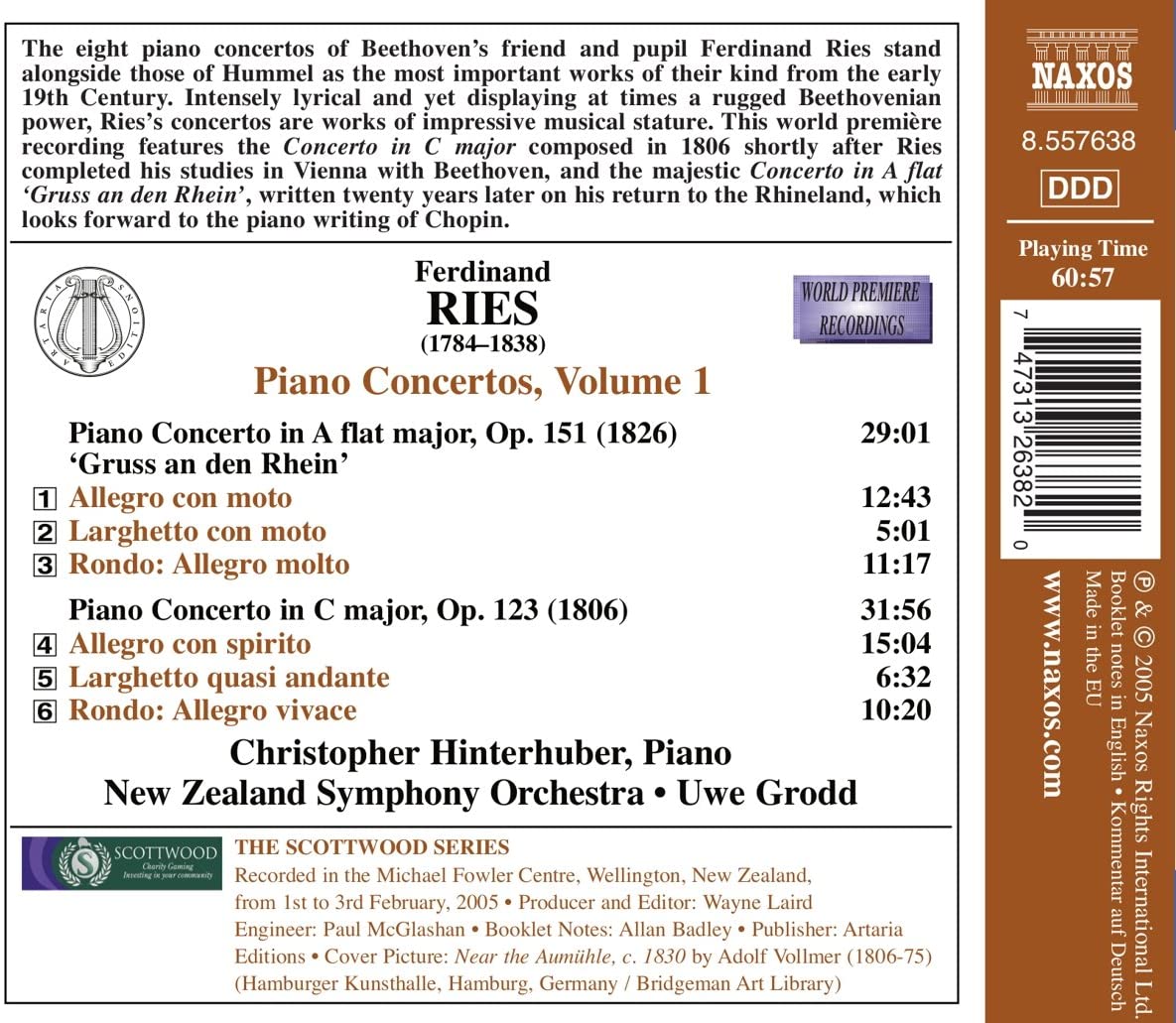 RIES: Piano Concertos Vol. 1 - slide-1