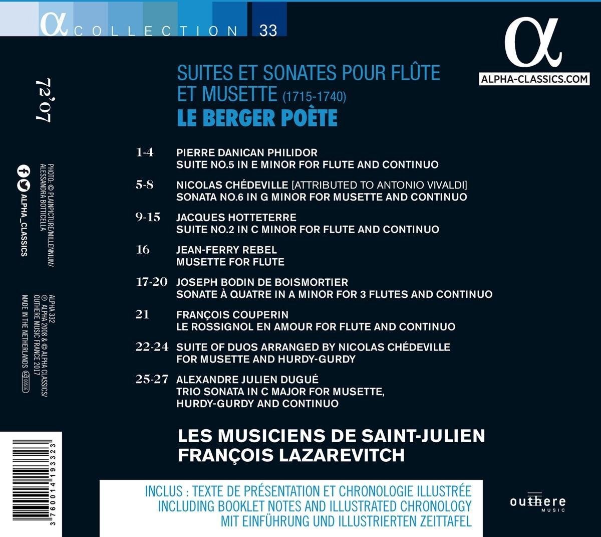 Le Berger Poète, Suites et Sonates pour flûte et musette - slide-1