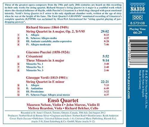 Strauss, Puccini & Verdi: String Quartets - slide-1