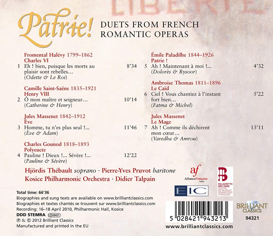Patrie! Duets from French Romantic Operas - slide-1
