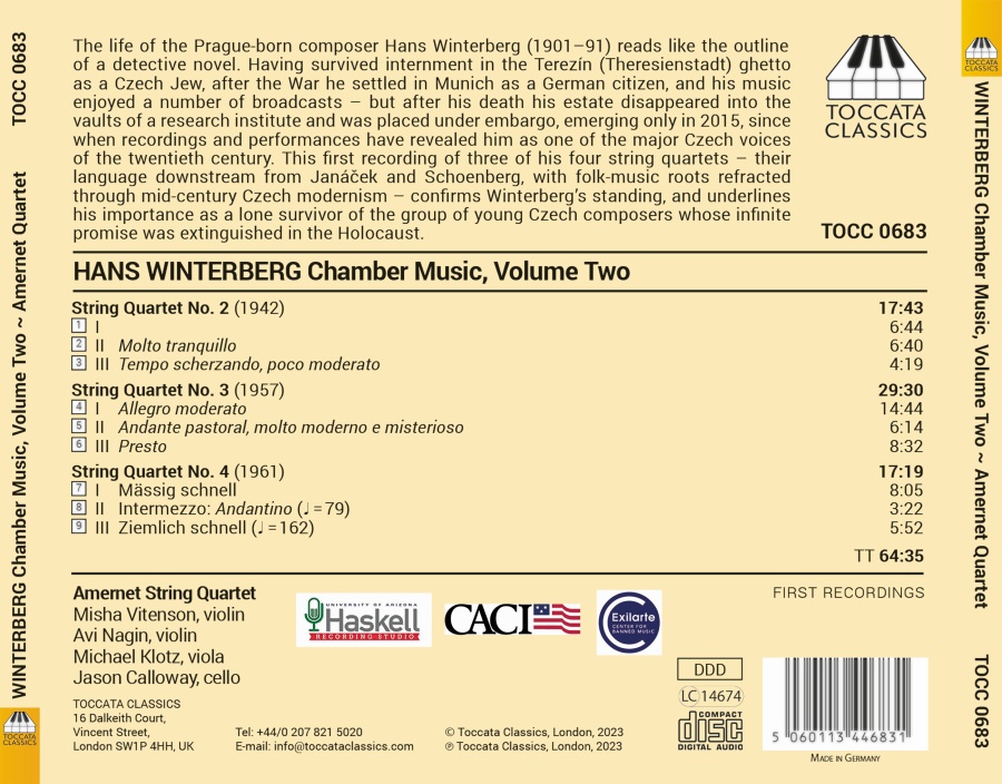 Winterberg: Chamber Music Vol. 2 - slide-1