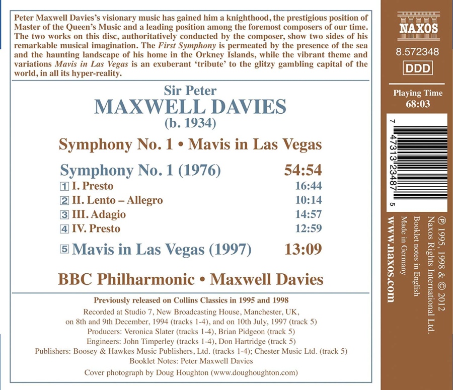 Maxwell Davies: Symphony No. 1, Mavis in Las Vegas - slide-1