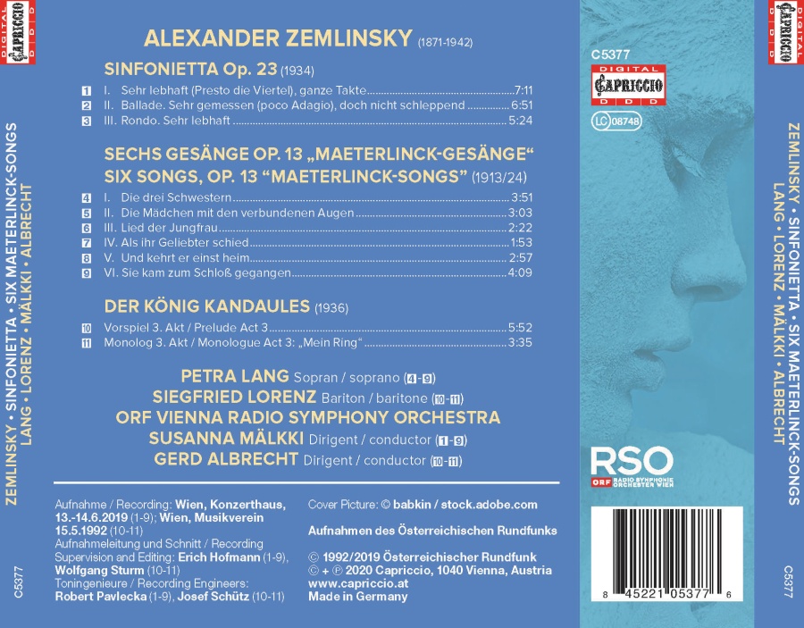 Zemlinsky: Sinfonietta; Maeterlinck-Songs - slide-1