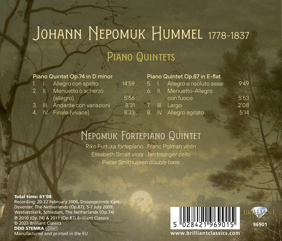 Hummel: Piano Quintets Op. 74 & 87 - slide-1