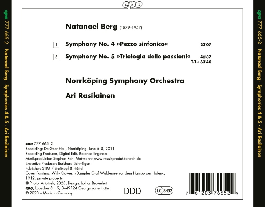 Natanael Berg: Symphony No. 4; Symphony Trilogia - slide-1
