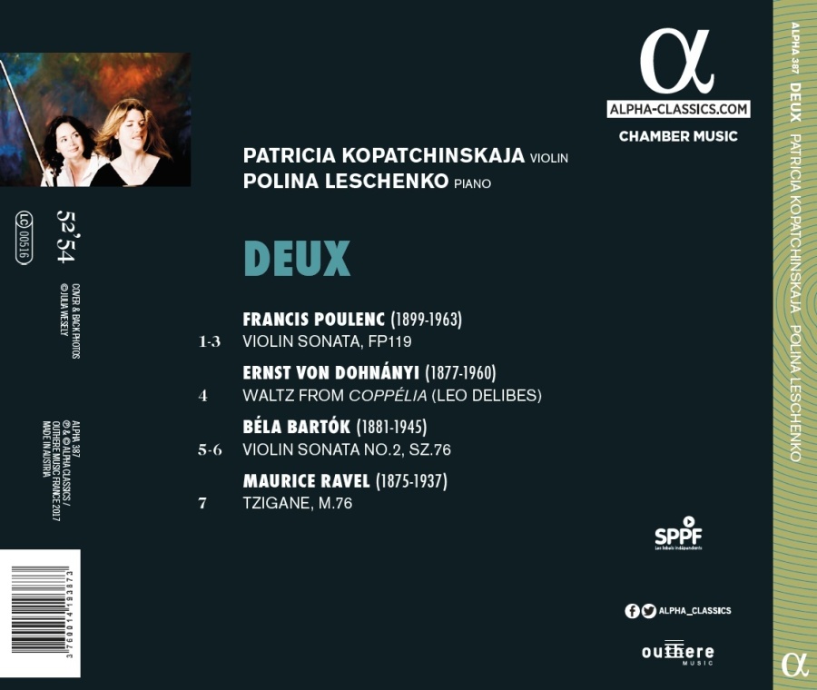 Deux - Bartók / Debussy / Poulenc / Ravel - slide-1