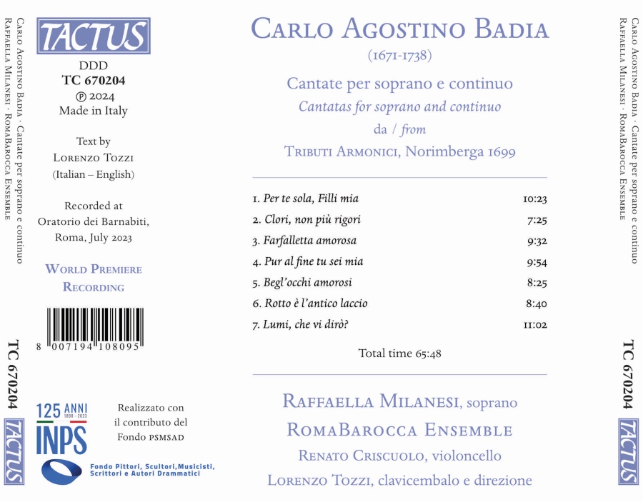 Badia: Cantate per soprano e continuo - slide-1
