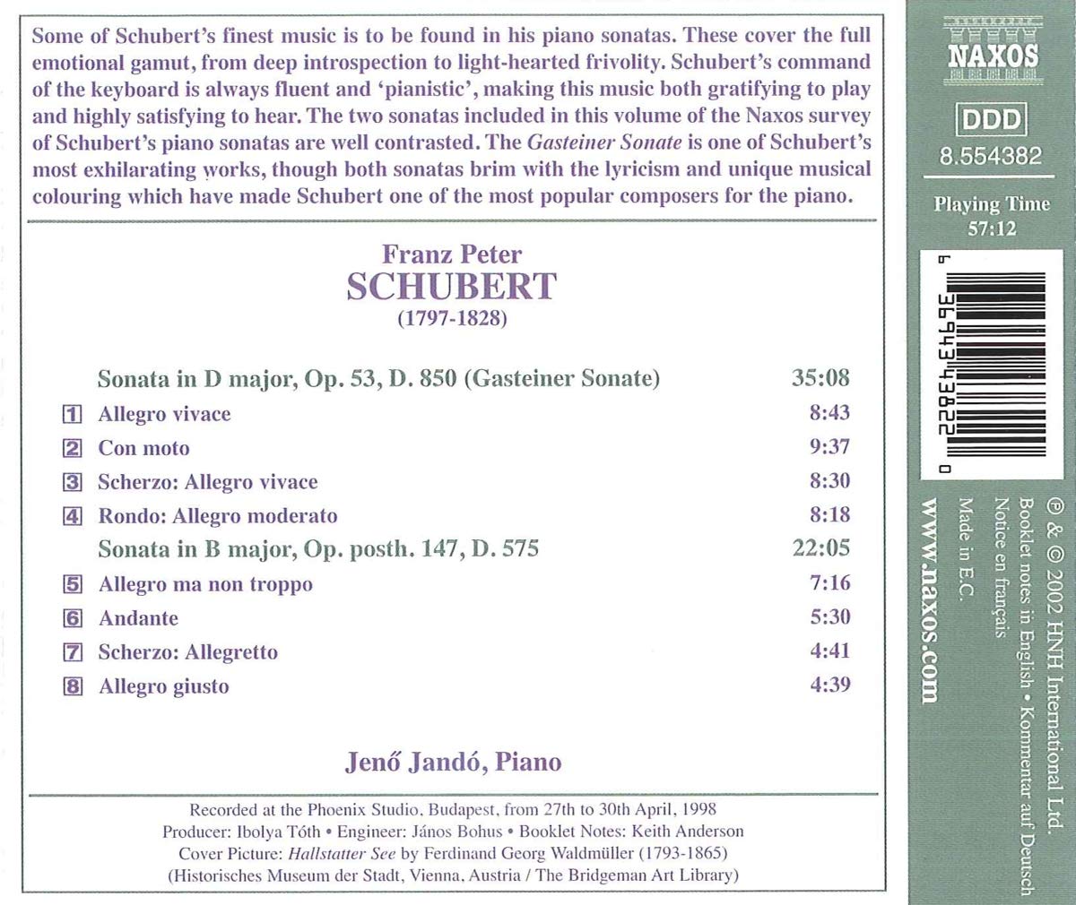 SCHUBERT: Piano Sonatas - slide-1