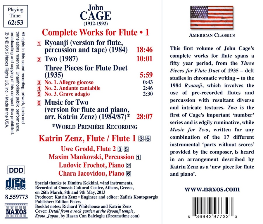 Cage: Complete Works for Flute Vol. 1 - slide-1