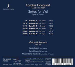Hacquart: Suites for Viol (opus 3, 1686) - slide-1