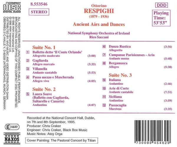 RESPIGHI: Ancient Airs and Dances, Suites Nos. 1-3 - slide-1