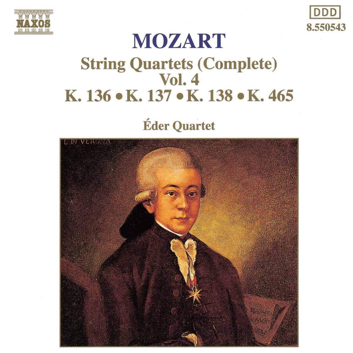 MOZART: String Quartets, K. 136-138 and K. 465, 'Dissonance'