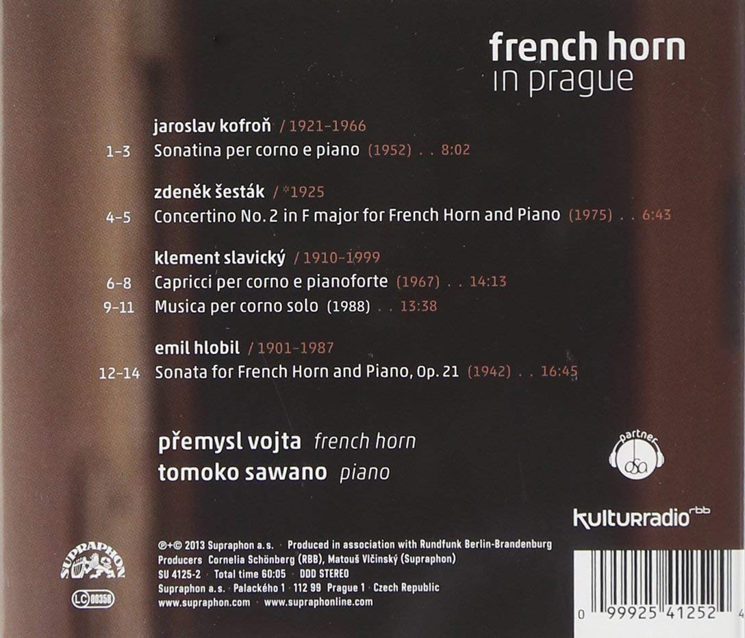 French horn in Prague - Jaroslav Kofron, Zdenek Sestak, Klement Slavicky, Emil Hlobil - slide-1