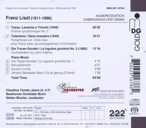 Liszt: Orchestral Works - Totentanz, Tasso, Die Trauergondel II, Piano Solo Works - slide-1