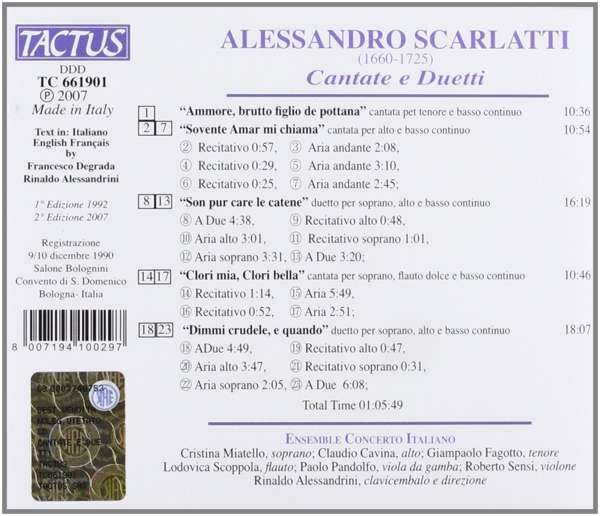 Scarlatti: Cantate e Duetti - slide-1