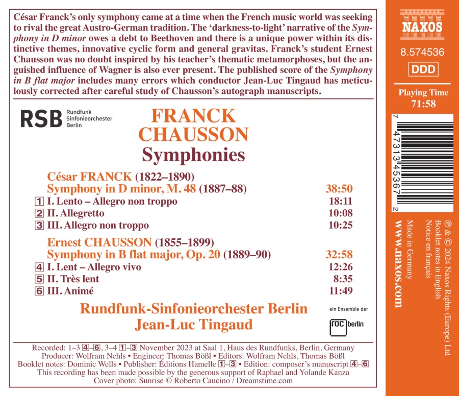 Franck; Chausson: Symphonies - slide-1