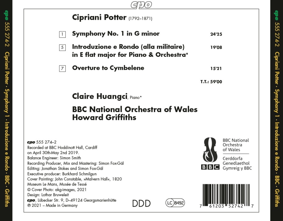 Potter: Symphony No. 1; Overture to Cymbelene; Introduzione e Rondo - slide-1