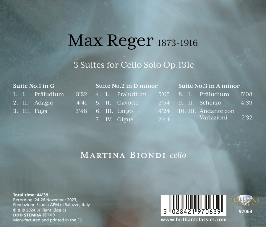 Reger: 3 Suites for Cello Solo - slide-1