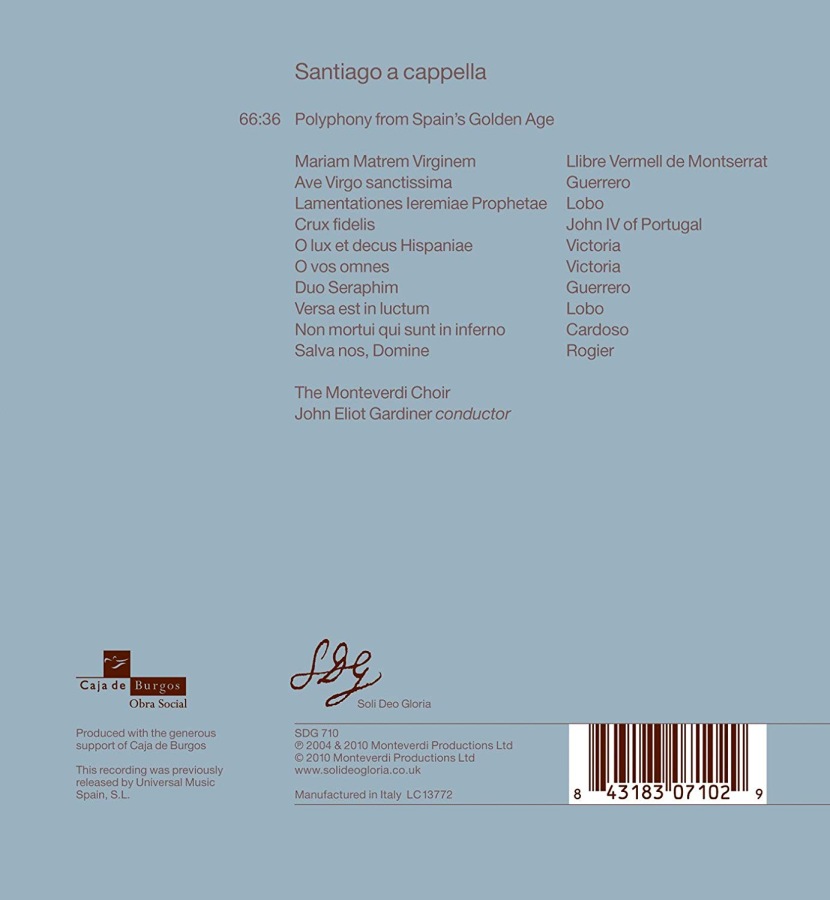Santiago a cappella (Llibre vermell de Montserrat, Guerrero, Lobo, Victoria, Cardoso, ...) - slide-1