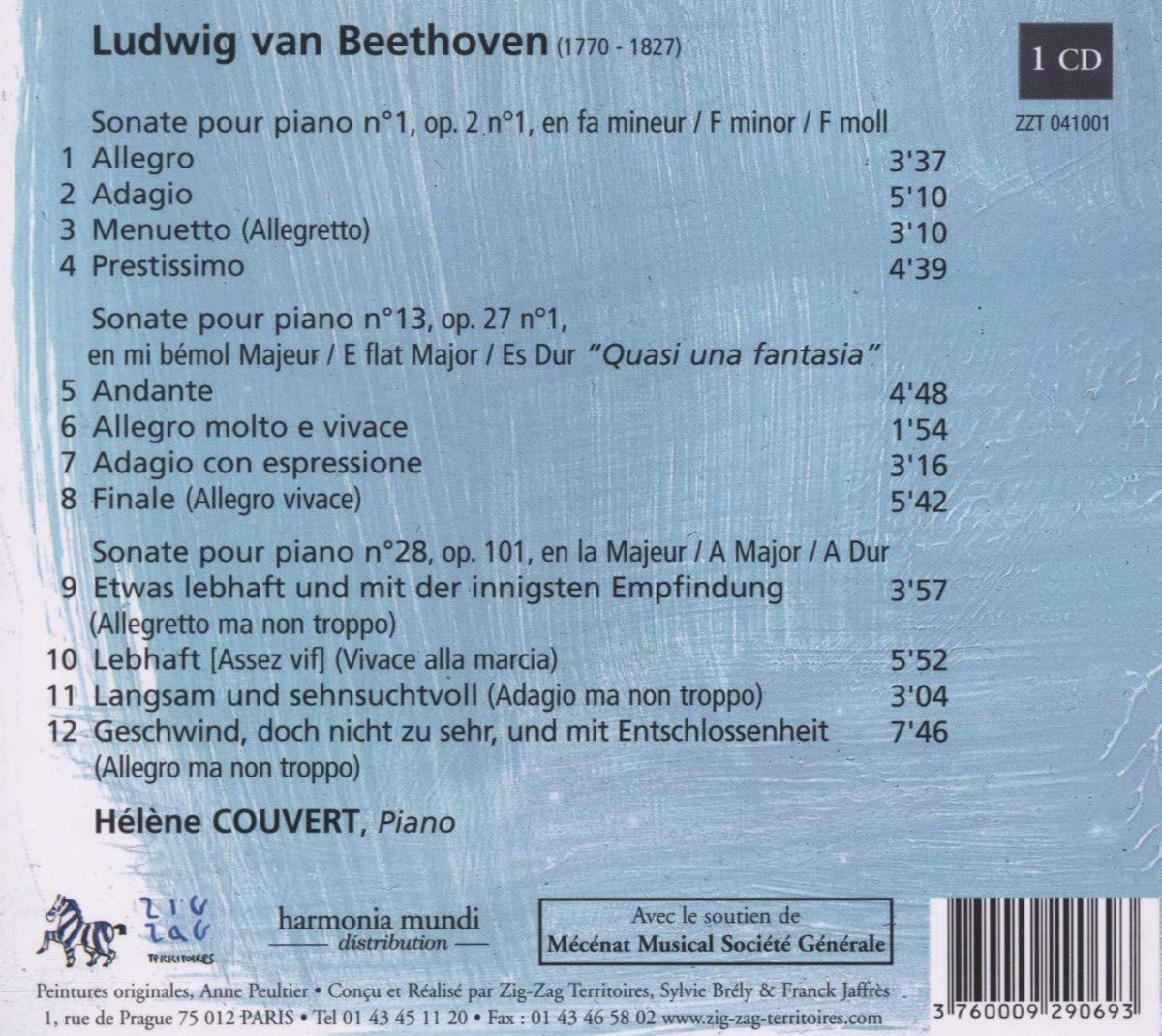 Beethoven: Sonates pour piano n.1, 13, 28  - slide-1