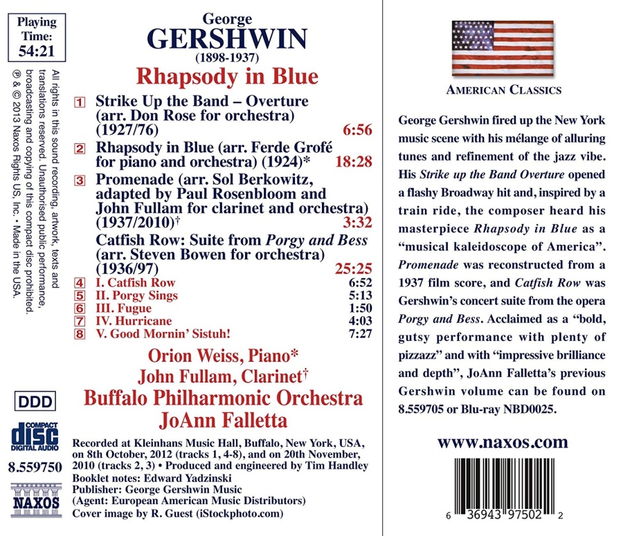 Gershwin: Rhapsody in Blue, Strike Up the Band Overture, Promenade - slide-1