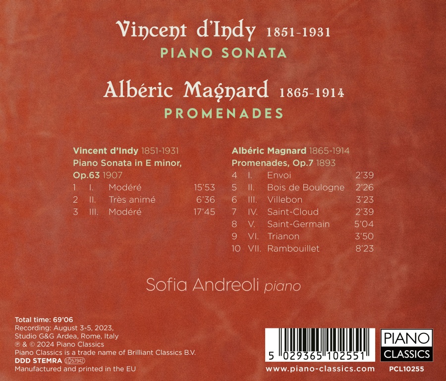 D'Indy & Magnard: Piano Sonata & Promenades - slide-1